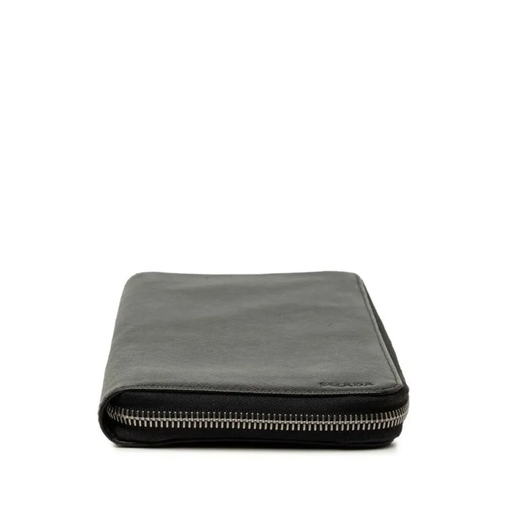 Prada Round Zip Long Wallet